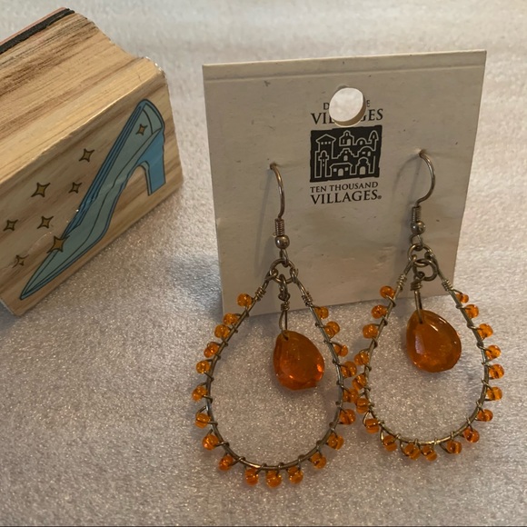 Ten Thousand Villages Boho Earrings - Picture 2 of 2